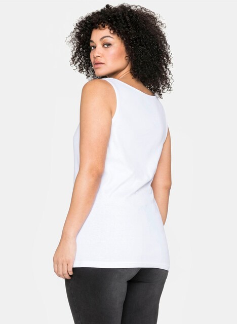 Tanktop Ärmellos Uni Ohne Kragen