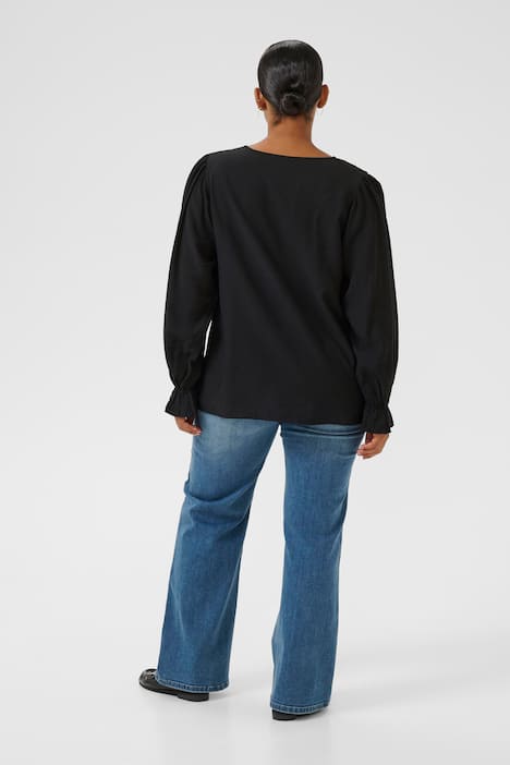 Langarm-Bluse Regular fit