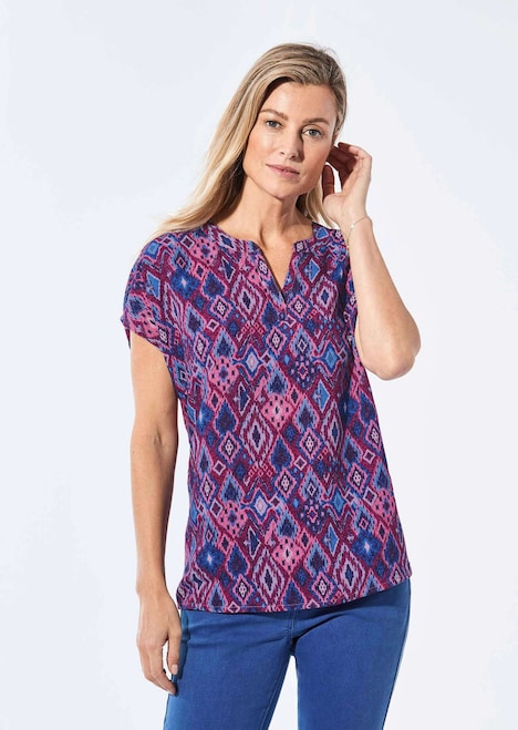 Bluse mit Tunika Ausschnitt