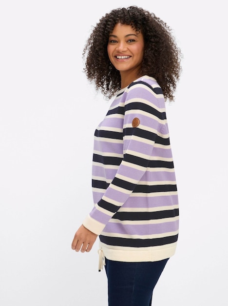 Langarm-Pullover Strickpullover im Colour-Blocking Langarm