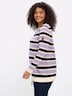 Langarm-Pullover Strickpullover im Colour-Blocking Langarm