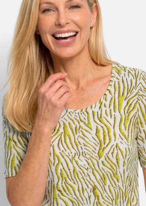 Viscose shirt met zebraprint