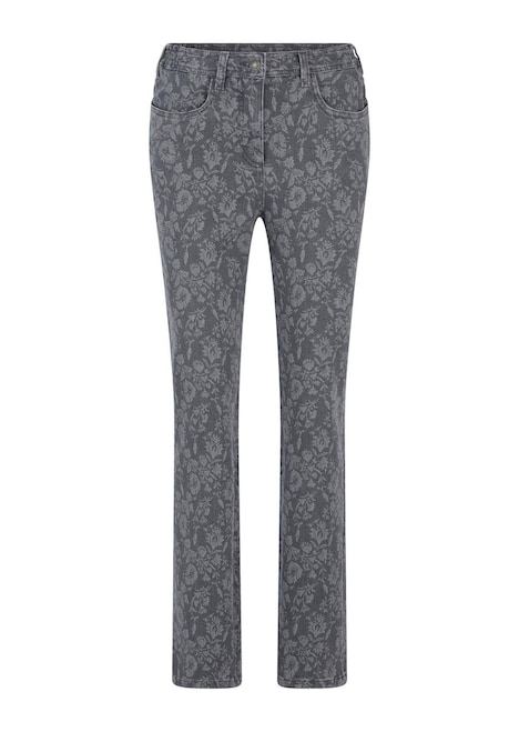 Slim Fit Jeans LOUISA mit Blumendruck