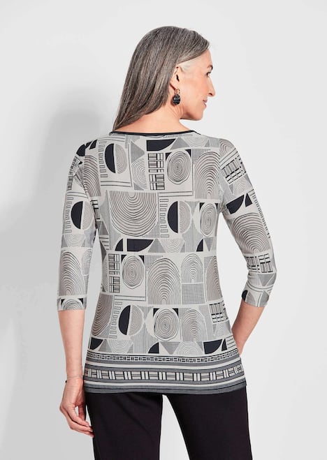 Elegantes Oberteil mit Allover-Muster