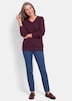 Strickpullover mit V-Ausschnitt
