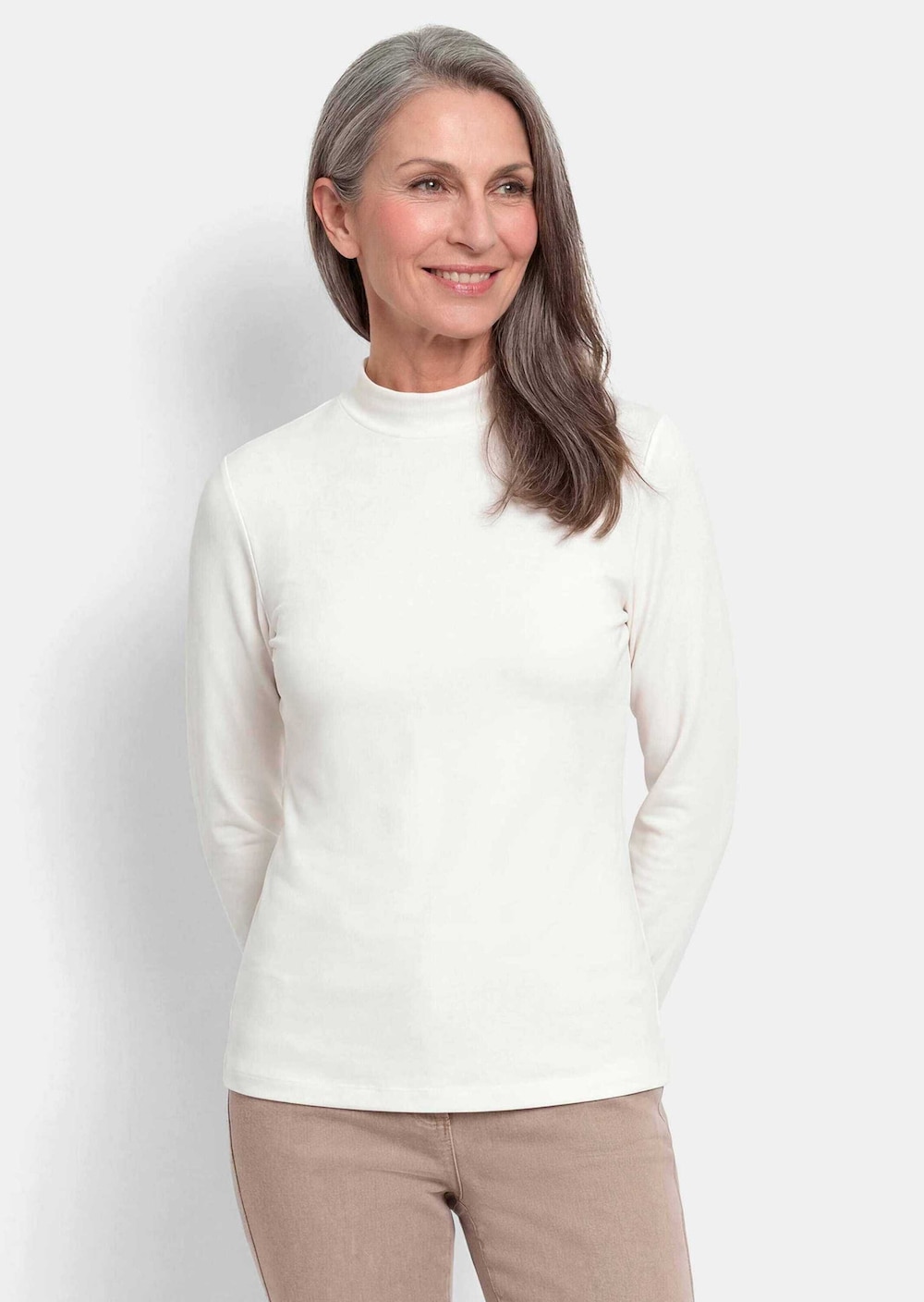 Katoenen shirt met lange mouwen