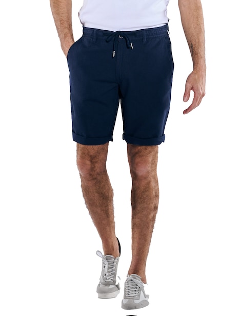 Herren Chino-Bermuda mit Tunnelzug , Marineblau