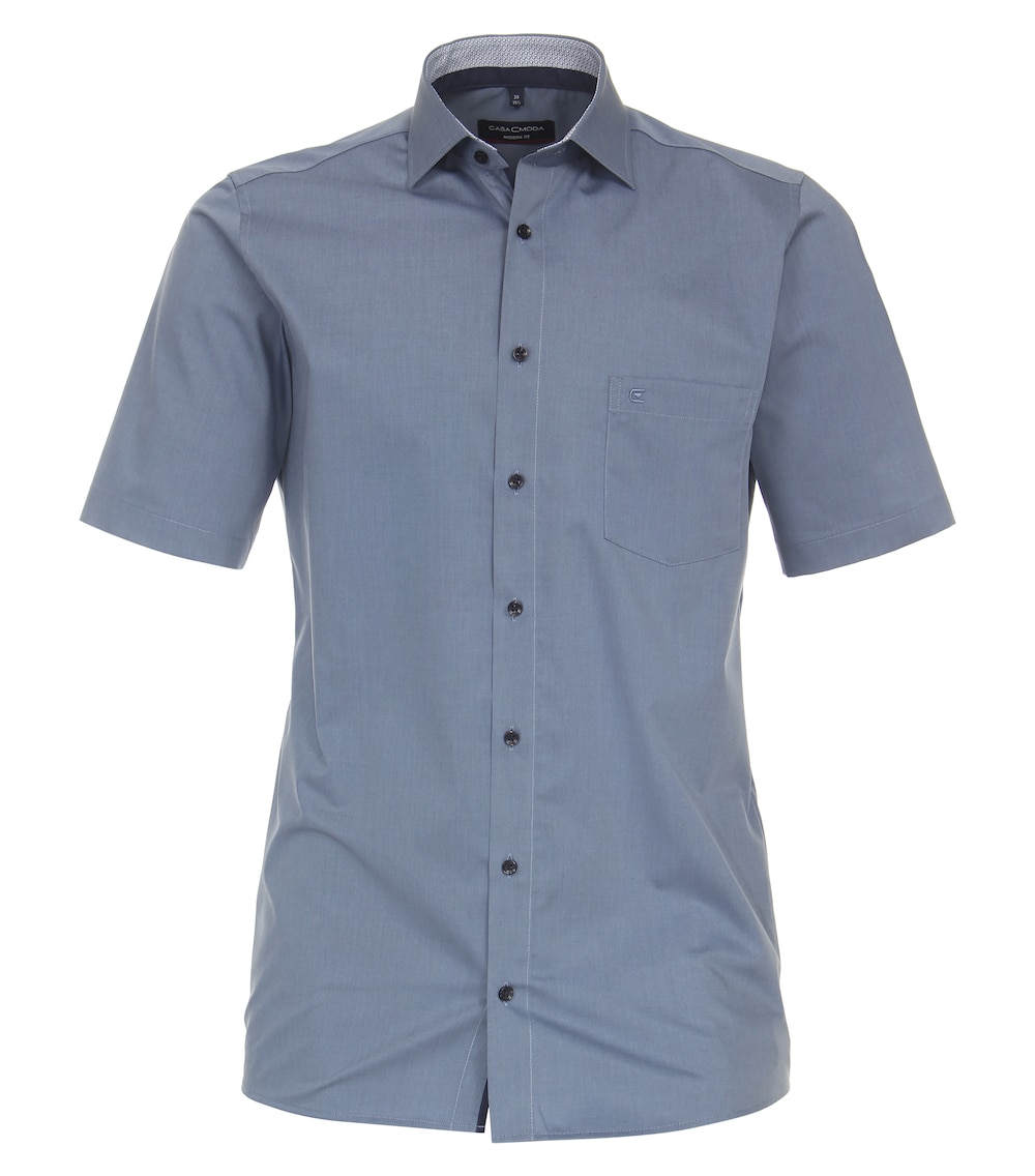 CASAMODA Businesshemd Kurzarm uni Modern Fit