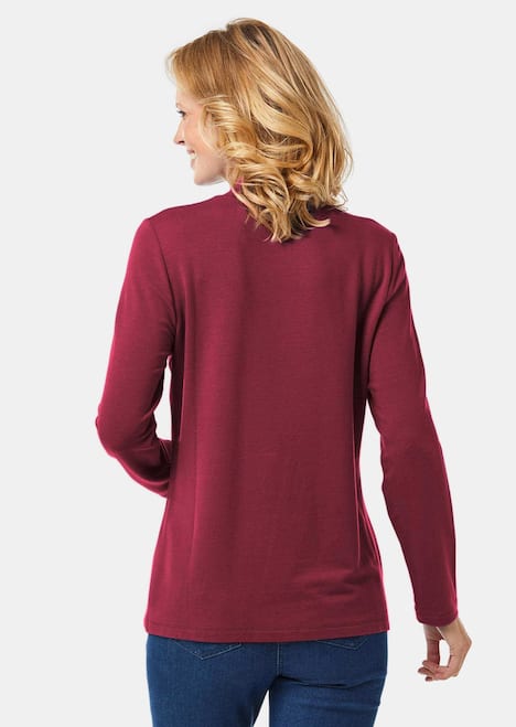 GOLDNER Shirt met opstaande kraag Shirt met opstaande kraag met lange mouwen