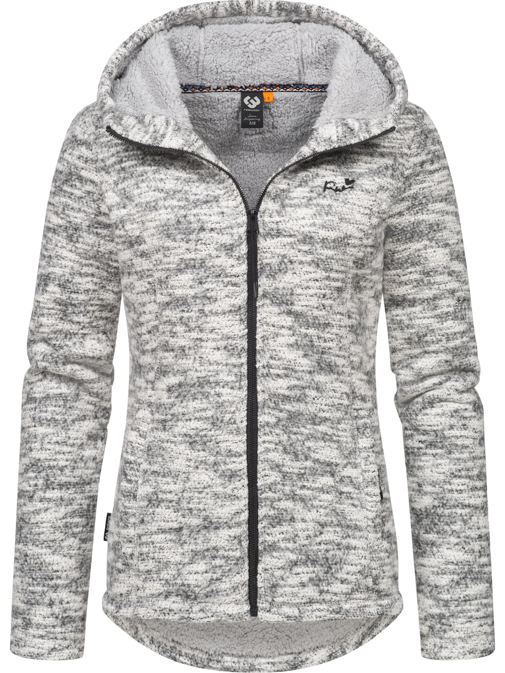 Kapuzenstrickjacke Lyshka Melange