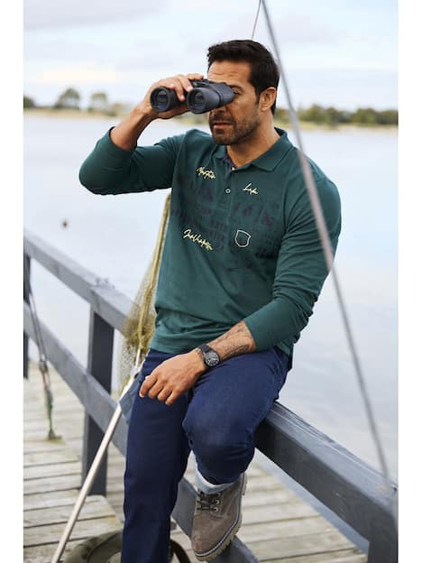 Langarm-Poloshirt MAKSE