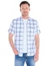 Herren Overshirt mit Reißverschluss , Hellblau