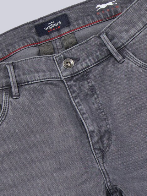 Herren Super-Stretch-Jeans regular , Grau