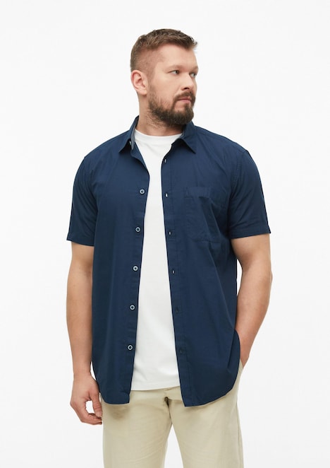 Regular Fit: Weiches Hemd aus Baumwoll-Modal-Mix