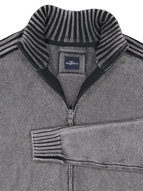 Herren Modische Strickjacke , Dunkelgrau