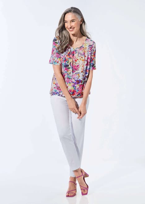 GOLDNER Shirt Gedessineerd shirt met geraffineerde details