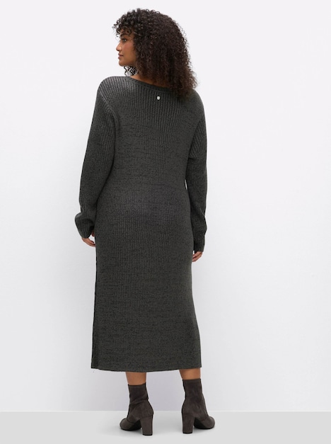 Strickkleid Strickkleid mit Rautenstrickmuster Langarm keine Angabe