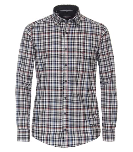 Flanellhemd kariert Casual Fit