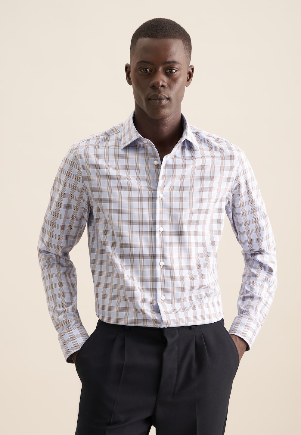 Herren Business Hemd - Karo