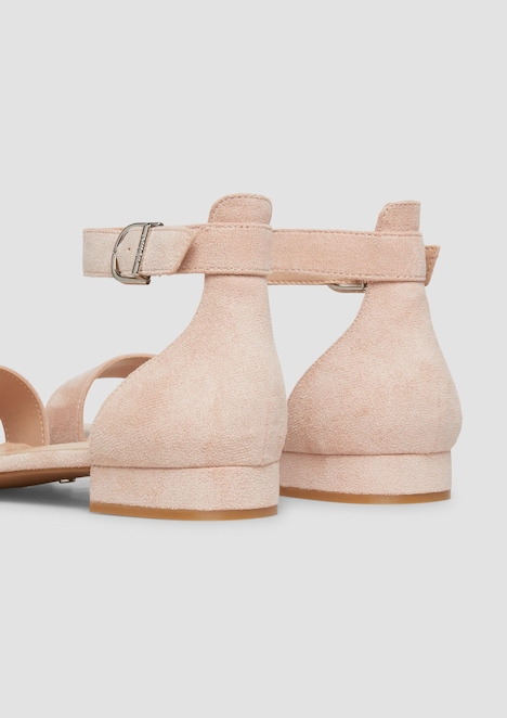 Sandalen in Leder-Optik