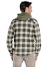 Herren Flanell-Overshirt , Oliv