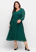 Chiffonkleid Langarm Print