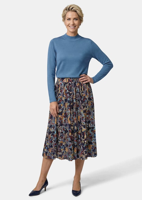 Geplooide rok met paisley-print