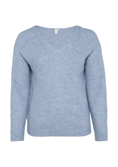 Weicher Pullover mit Rippstruktur