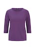 Basic shirt met boothals