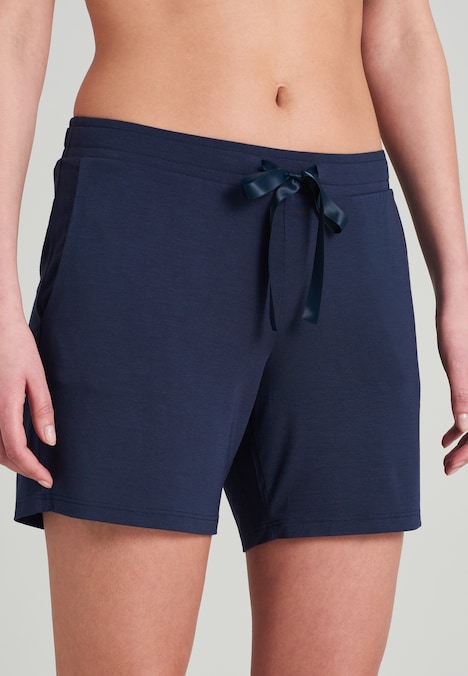Schiesser Damen Hose kurz - blue - 44
