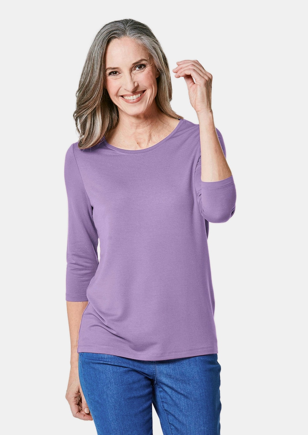 Kombifreundliches Shirt mit ¾ Arm