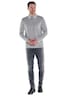 engbers Herren Langarmshirt mit Polokragen , Silbergrau