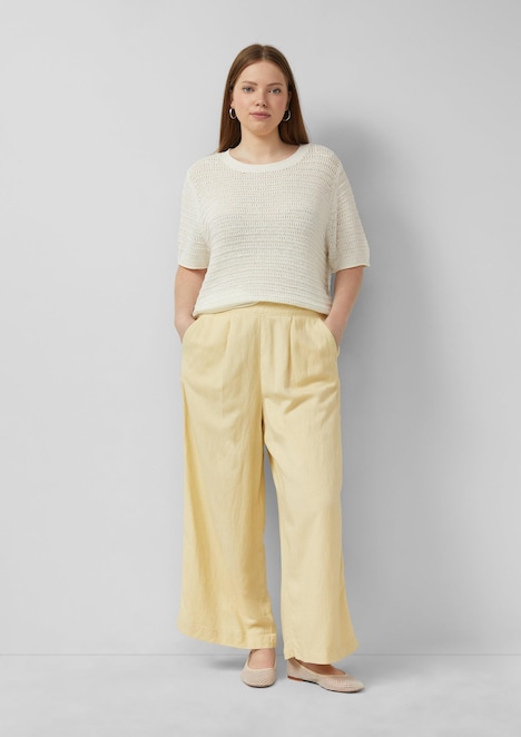 Culotte aus Leinemix