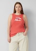 geripptes Tanktop mit Print