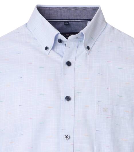 Freizeithemd Kurzarm uni Casual Fit