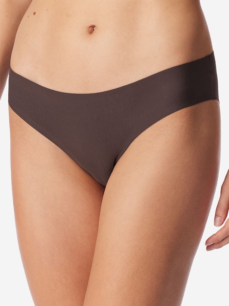 Schiesser Damen Slip Invisible Cotton 2-Pack deepbrown,deepbrown
