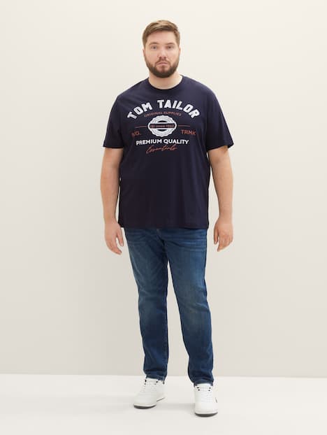 T-Shirt mit Logo Print