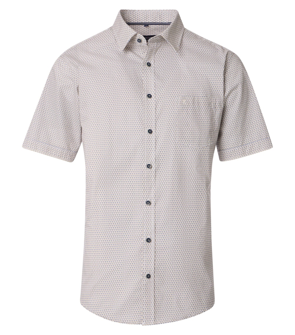 CASAMODA Freizeithemd Kurzarm Print Casual Fit