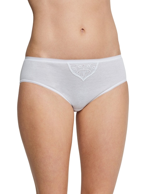 Schiesser Damen Tai-Slip 2-Pack Cotton Essentials - weiss