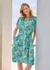 Viskosekleid mit floralem Muster