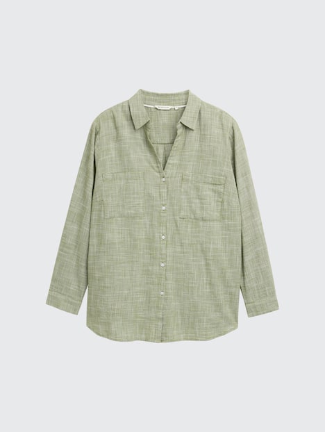 Bluse mit Brusttaschen