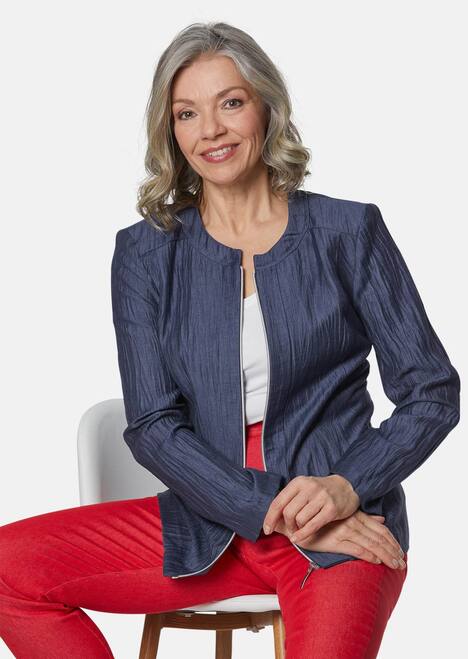GOLDNER Blazer Lichte blazer met structuur en ritssluiting
