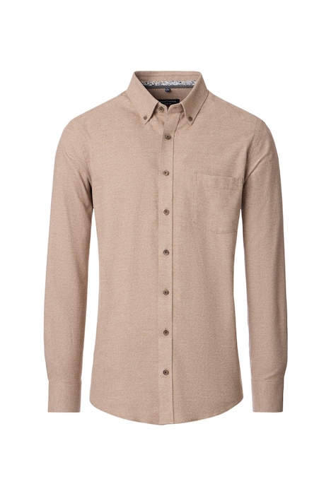 Freizeithemd Langarm uni Casual Fit