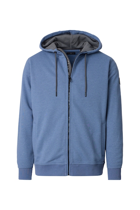 Sweatjacke mit Kapuze uni