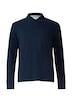 Langarm-Poloshirt aus Baumwoll-Piqué mit Bündchen