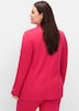 Sweatblazer Blazer mit Reverskragen Langarm Uni Reverskragen