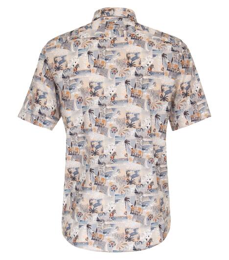 Freizeithemd Kurzarm Print Casual Fit