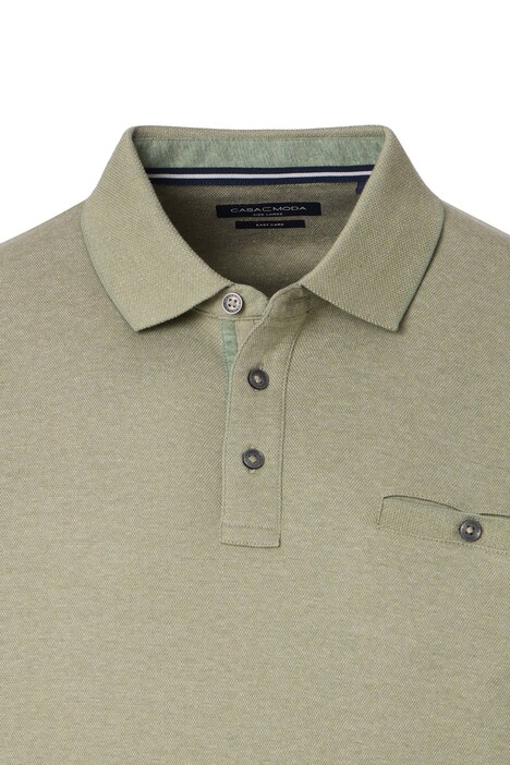 Polo-Shirt Langarm uni