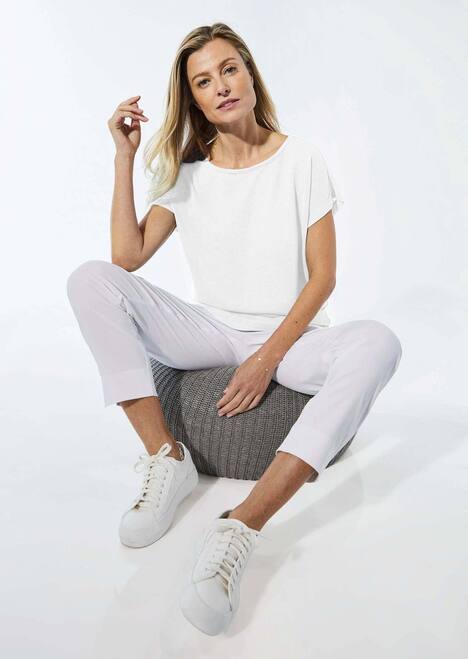 Shirt in Leinenoptik