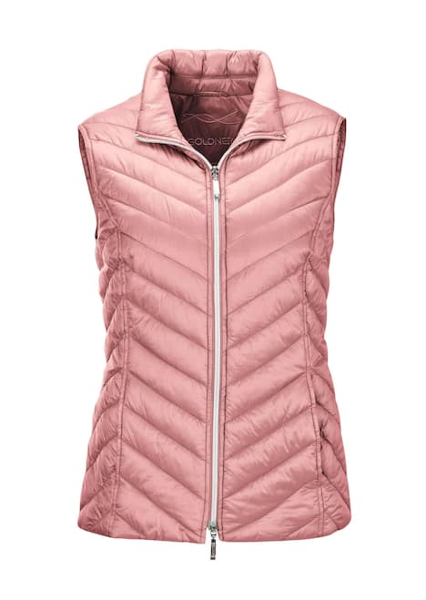 GOLDNER Gewatteerde bodywarmer Figuurvriendelijk vest met lichte wattering